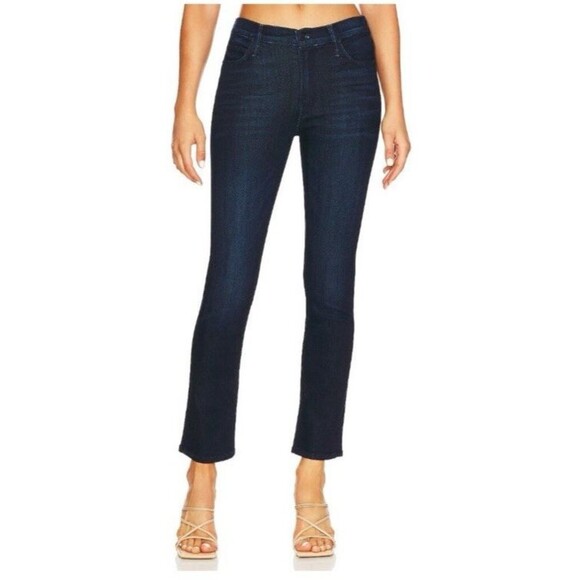 Mother Te Mid Rise Dazzler Size 29 Dark Blue Ankle Now Or Never - Picture 10 of 10